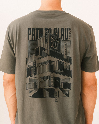 Path to Blau | 蒼への道 t-shirt