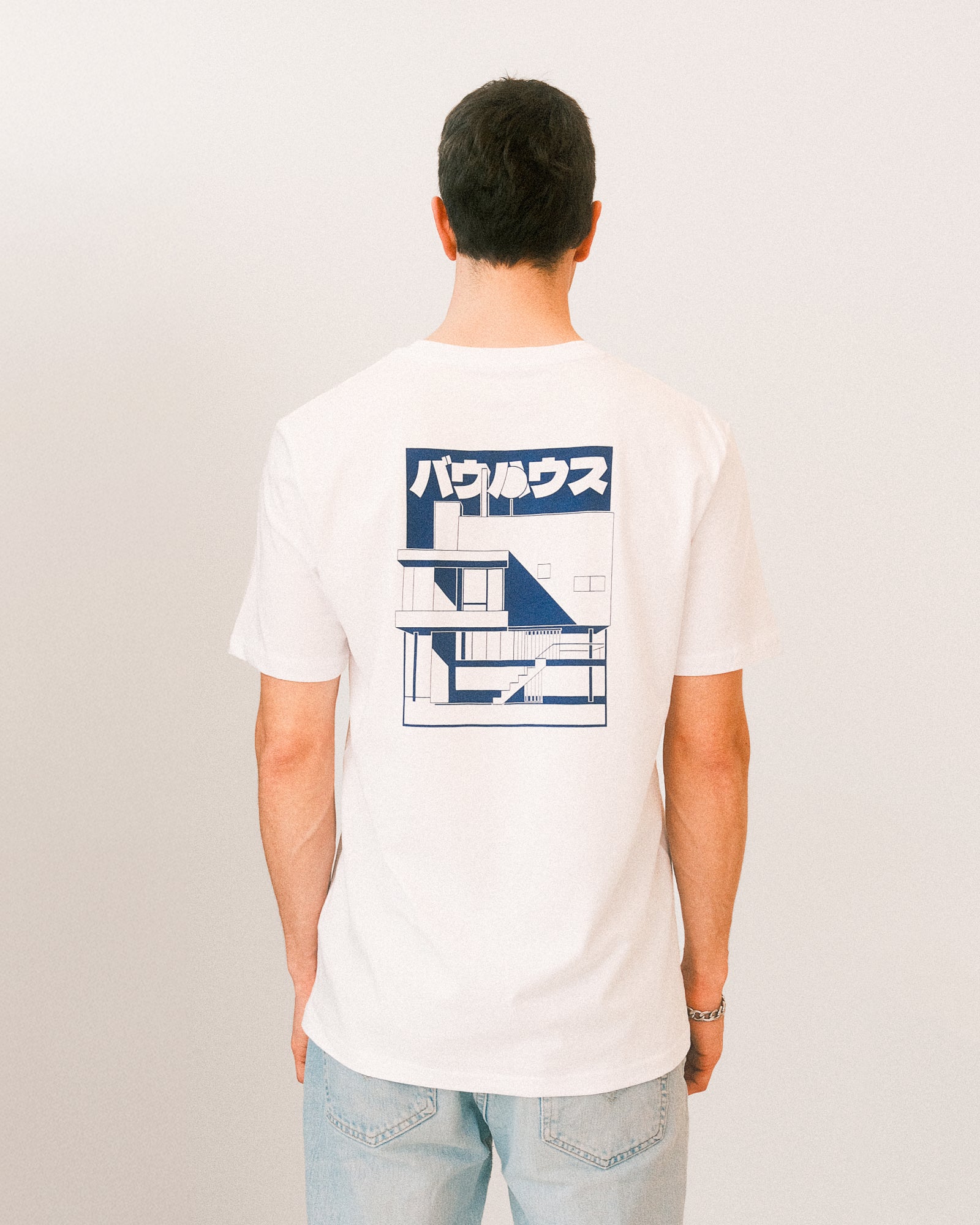 BAUHAUS バウハウス Tシャツ Bauhaus I バウハウス T-shirt white – Blau